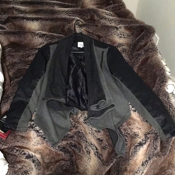 Pleather/fabric jacket - Picture 1 of 3